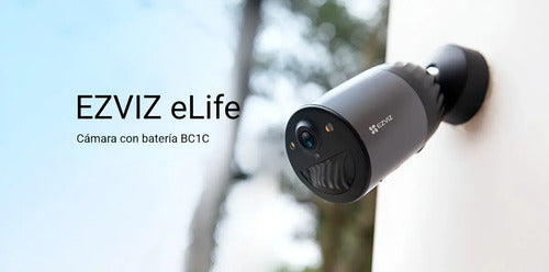 Camara Ip Ezviz Bc1c Elife 2mp Colorvu Exterior 32gb Emmc Negro
