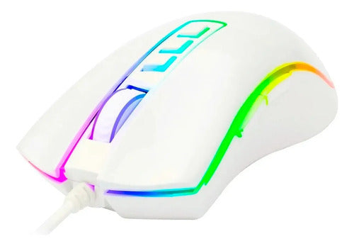 Mouse Gamer Redragon Cobra 8 Botones Programables 10.000dpi Blanco