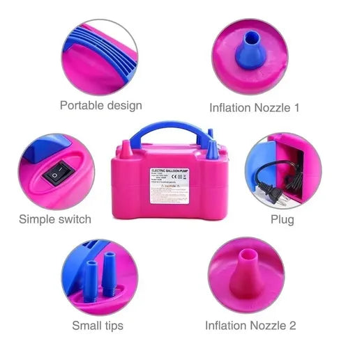 Inflador Eléctrico De Globos Maquina Para Inflar Globos Fies