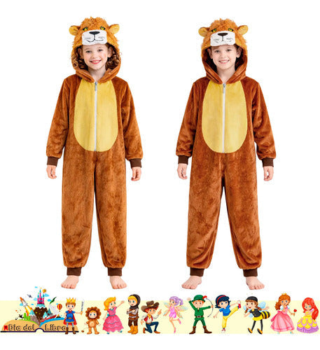Trajes Disfraces Cuentos Infantiles Dia Del Libro Halloween Leon 3-4