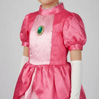Disfraz Vestido Princesa Peach Día Del Libro Cuento Infantil Peach