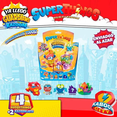 Superthings Guardians Of Kazoom Blister 4 Coleccionables