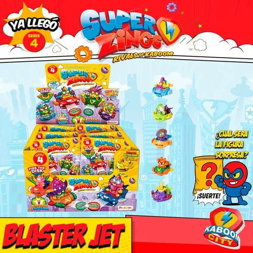 24 Sobres Blasterjet Superzings Serie 4 Original Coleccion