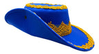 Sombrero Gorro Caporal Danzas Tradicionales Fiestas Patrias Azul Estándar Ajustable