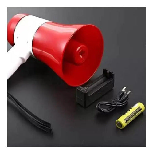 Megafono Altavoz 619u Bluetooth 50 Watts Portatil Recargable