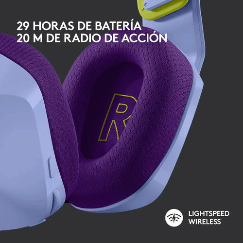 Audífono Gamer Logitech G733 Lightspeed Inalámbrico Con Micrófono Desmontable Lila