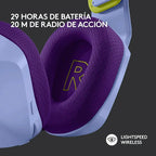 Audífono Gamer Logitech G733 Lightspeed Inalámbrico Con Micrófono Desmontable Lila