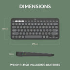 Logitech Pebble Keys 2 K380s Teclado Bt Multi-device Grafito Idioma Español