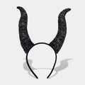Cintillo Diablita Diadema Cuernos Disfraz Cosplay Halloween Negro