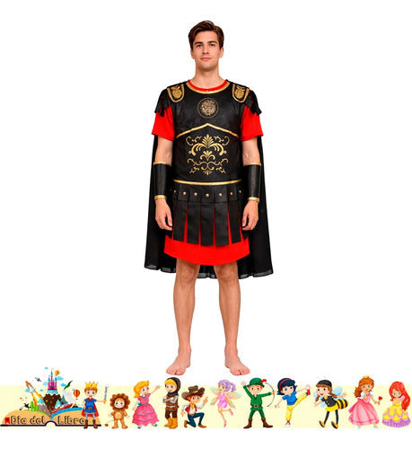 Disfraz Gladiador Guerrero Romano Dia Del Libro Halloween Negro