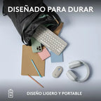 Teclado Logitech Pebble 2 K380s Blanco Español Idioma Español Latinoamérica