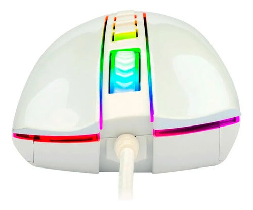 Mouse Gamer Redragon Cobra 8 Botones Programables 10.000dpi Blanco