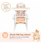 Silla De Comer Bebé 4 En 1 Reclinable Mesa Silla Infantil Silla 4 En 1 Blanco