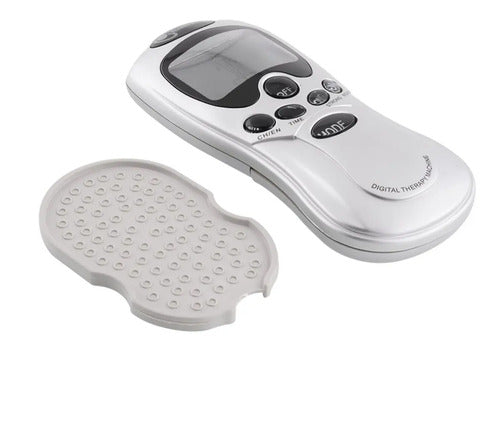 Masajeador Corporal Eléctrico Acupuntura Terapia Digital Gris