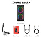 Parlante Karaoke Blik Voice3 Bt 5.3 Radio Tf/sd Tws Rgb 7h Negro