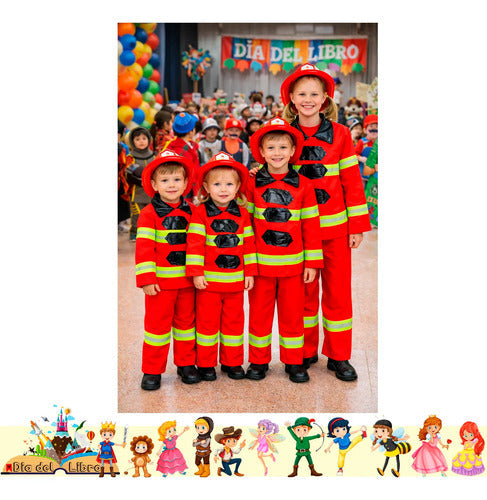 Trajes Disfraces Cuentos Infantiles Dia Del Libro Halloween Bombero 10-12