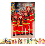 Trajes Disfraces Cuentos Infantiles Dia Del Libro Halloween Bombero 3-4