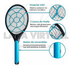 Raqueta Eléctrica Mata Mosquitos A Pilas Aa Potente Y Seguro Negro