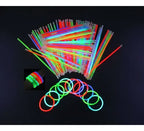 100 Pulseras Fluor Fiestas Neon Tik Tok Decoracion Brillante Varios
