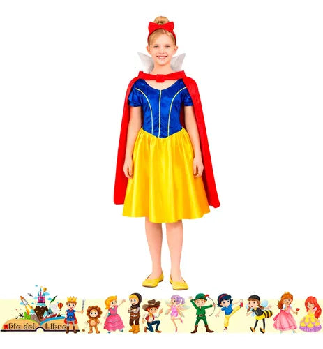 Disfraz Princesa Blanca Nieves Cuento Infantil Dia Del Libro Amarillo