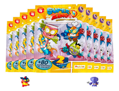 10 Sobres Twopack Superzings Serie 4 Original Coleccionables