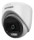 Camara Analoga Domo Hikvision Colorvu 2mp 2.8mm Microfono Blanco