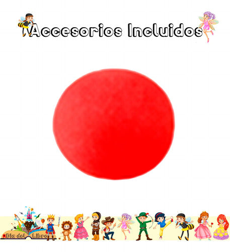 Disfraz Payaso Cuentos Infantiles Dia Del Libro Halloween Colorido