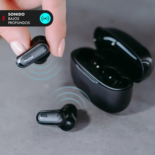 Audifonos Bluetooth Inalámbricos Blik Air500 Negro (nuevo Con Caja Abierta)