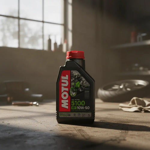 Aceite Para Motor Motul 5100 10w-50 1l Aceite Motos Sintetic