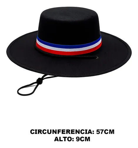 Sombrero Huaso Adulto Fiestas Patrias Chile Sombrero Negro Adulto