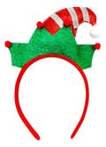 Cintillo Diadema Elfo Duende Fiestas Celebraciones Navideñas Verde
