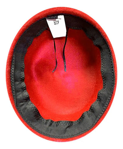 Gorro Sombrero Caporal Fiestas Patrias Danzas Tradicionales Rojo Estándar Ajustable