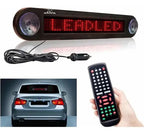 Letrero Led Programable Para Autos 12v 30cm Con Control