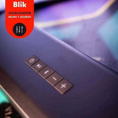 Barra De Sonido Blik Surreal80 80w Cinema Bt/aux/hdmi/usb Negro