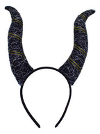 Cintillo Diablita Diadema Cuernos Disfraz Cosplay Halloween Negro