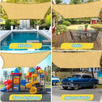 Toldo Vela Sombra Triangular 3.5 X 3.5 Mts Proteccion Uv Beige
