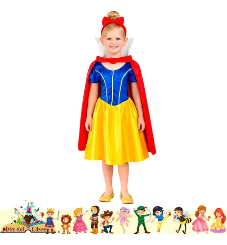 Disfraz Princesa Blanca Nieves Cuento Infantil Dia Del Libro Amarillo
