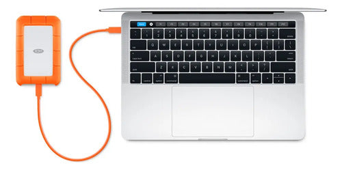 Disco Duro Externo Lacie Rugged 1tb Usb-c 3.0 Rescue 130mbs Naranja