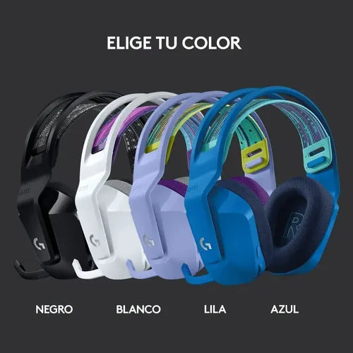 Audífono Gamer Logitech G733 Lightspeed Inalámbrico Con Micrófono Desmontable Lila