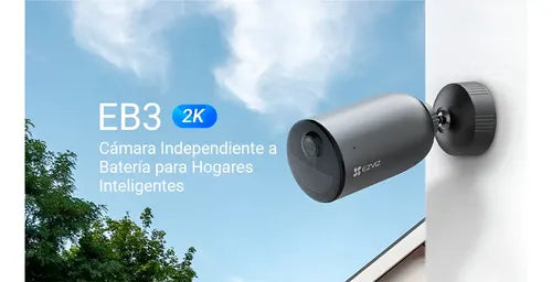 Camara Wifi Ezviz Eb3 2k Ir15m Colorvu Exterior Ip66 512gb Gris