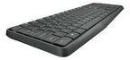 Kit Teclado Y Mouse Inalambrico Logitech Mk235 Color Del Teclado Negro Grafito