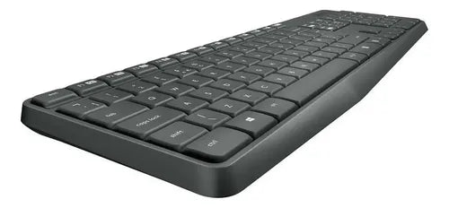 Kit Teclado Y Mouse Inalambrico Logitech Mk235 Color Del Teclado Negro Grafito
