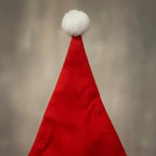 6 Gorros Estrellitas Led Viejito Pascuero Fiestas Navideñas Rojo