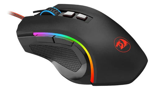 Mouse Gamer Redragon Griffin M607 600-7.200 Dpi 7 Botones Negro