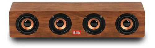 Parlante Bluetooth Blik Rockwood Café Madera