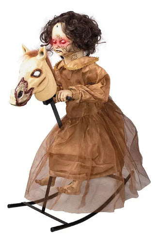 Muñeca Mecedora Animatronics Halloween Muñeca Poseída 70cm