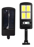 Pack 4 Focos Farol Solar Led Con Sensor De Movimiento Negro Blanco