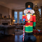 Muñeco Led Inflable Soldadito Plomo Decoracion Navidad 240cm Rojo