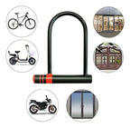 Candado U Lock Para Bicicleta Y Moto 2 Llaves Anti Robo Color Negro