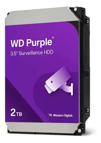 Disco Duro Interno Western Digital Purple 2tb Pc / Dvr / Nvr Púrpura